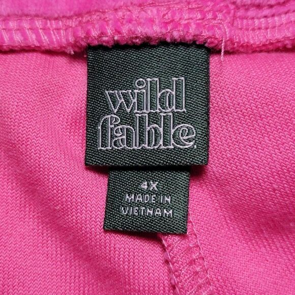 Wild Fable Pink Velour Joggers Sz 4X - Picture 3 of 6